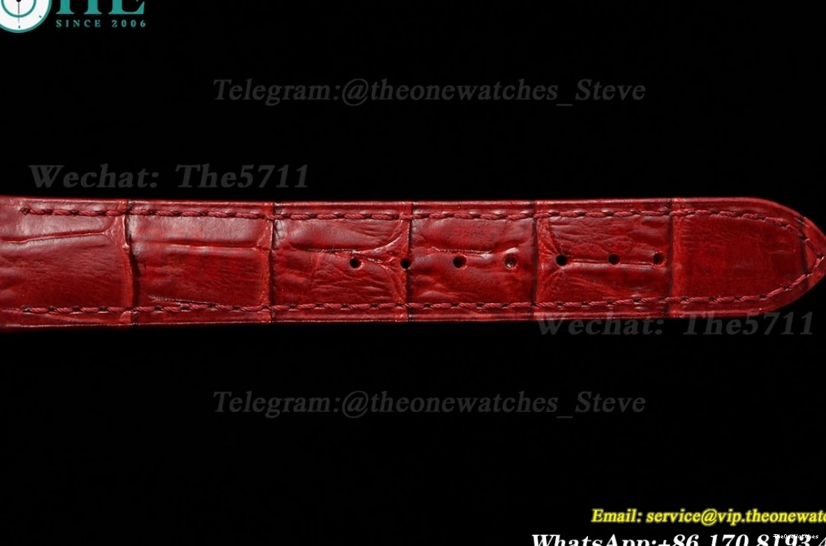 Quartz LE Dumont Silver Dial Wine Santos Red AF RG 0420